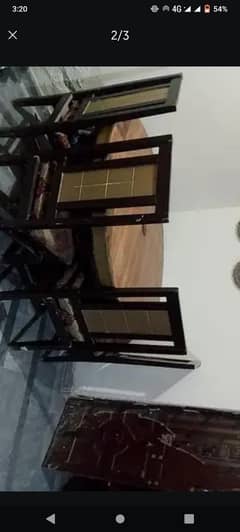 dining table or 4 chairs for sale. chair normal conditions