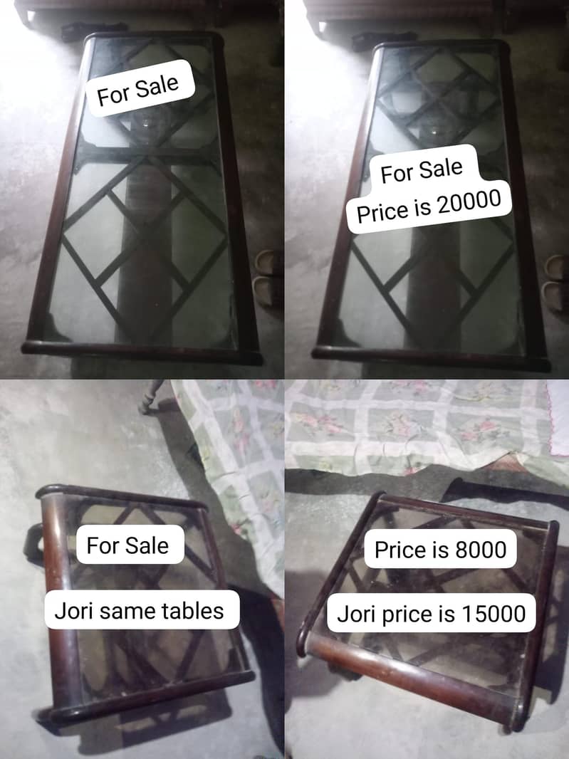 Double Bed For Sale With One Side Table And also three tables 1