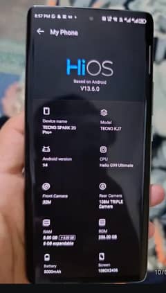 Urgent sale Tecno spark 20 pro plus new phone