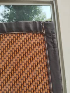  Brown Window Blind for Sale – Good Condition (Manual Roll-Up Style)