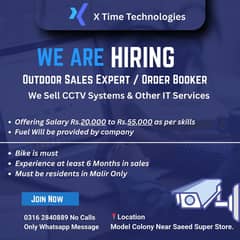 Senior Outdoor Sales Executive / Order Booker
