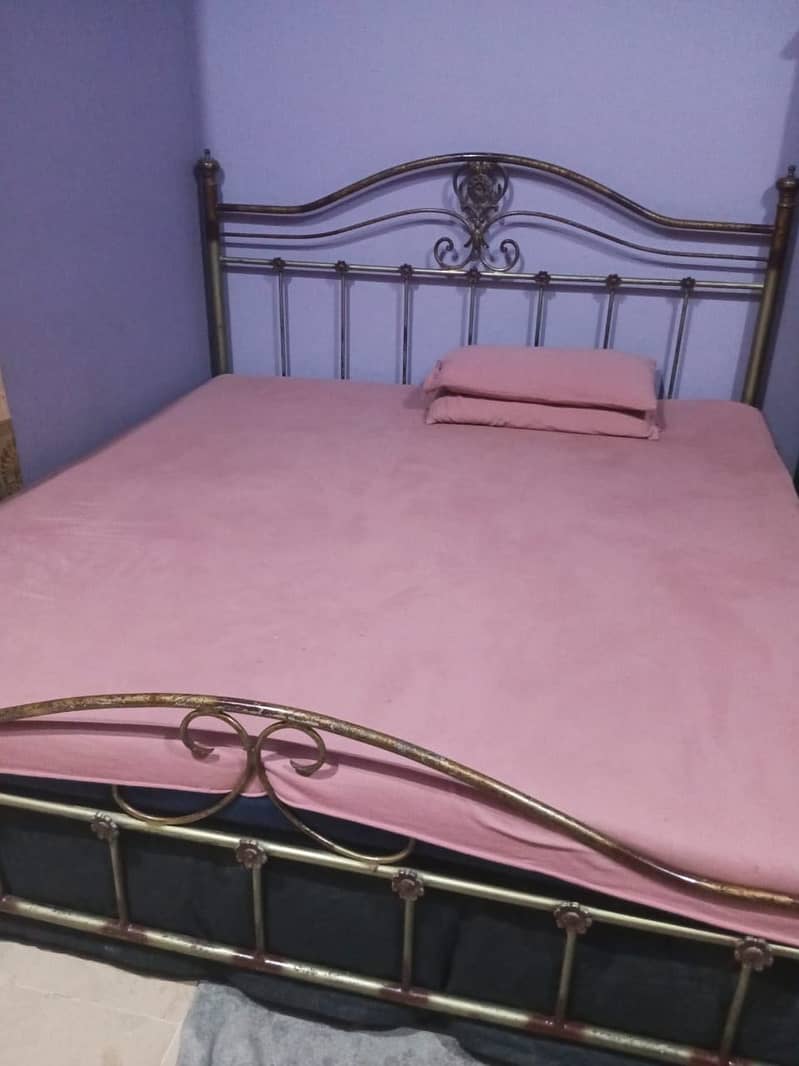 King size bed with dressing table , side table and mirror 0