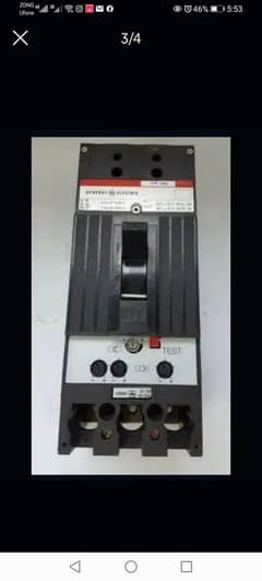 GE tfk 250 circuit breaker