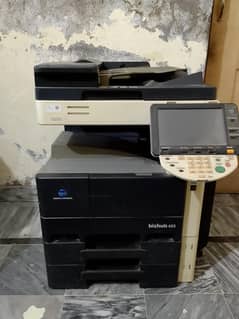 Konica Minolta bizhub 423 photocopier machine.