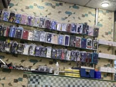 Shop counter shelves and cabinet