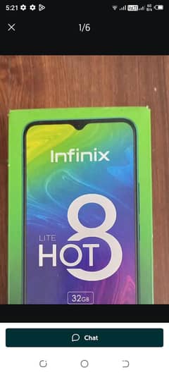 Need infinix hot 8 lite only box.