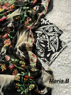 Maria b with shiffon dupatta 3pc lawn collection.