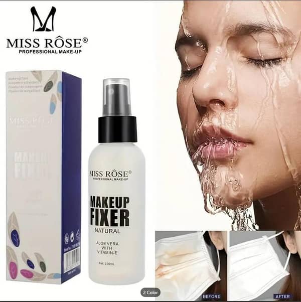 Professional Makeup Fixer Setting Spray 100ML - Matte and Dewy Finishing Options for Long-Lasting Makeup