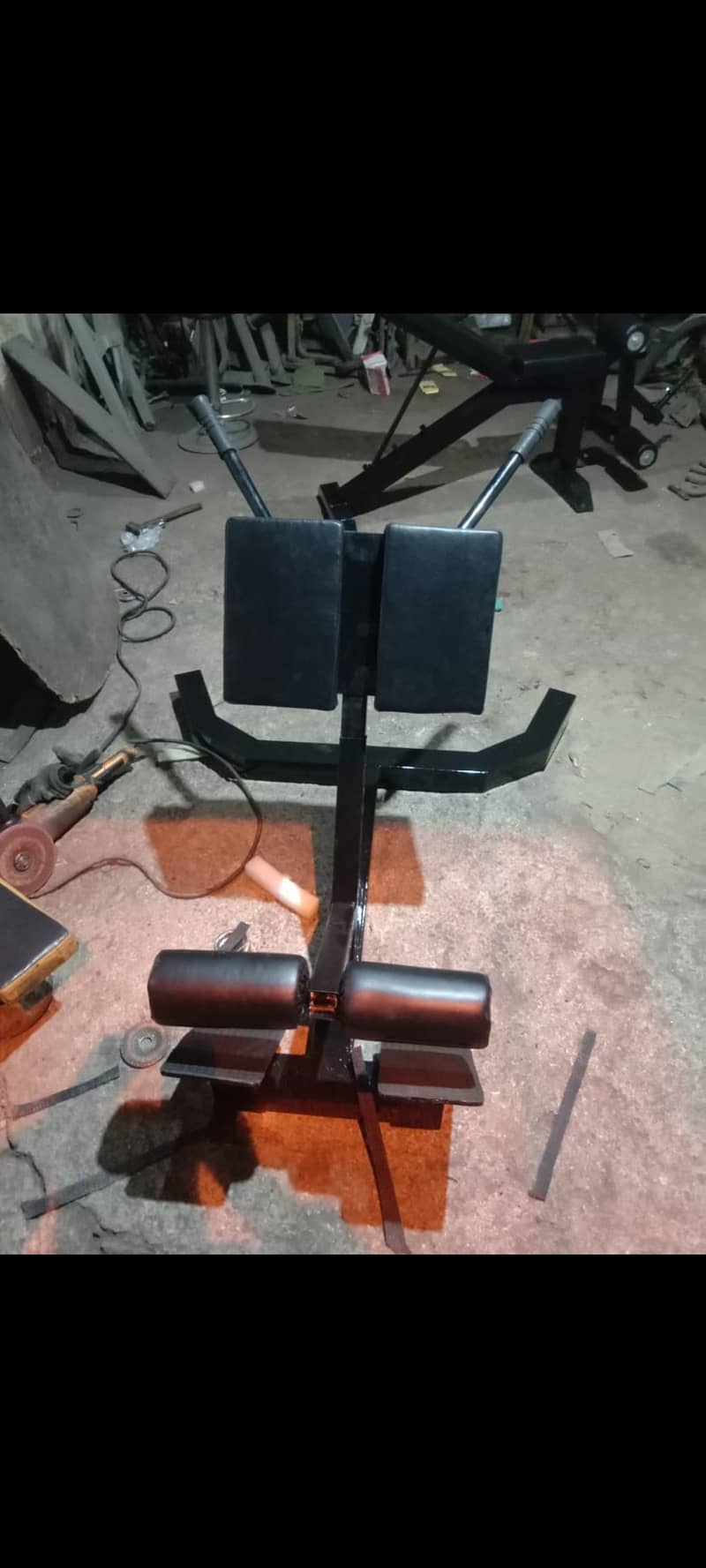 leg curler curl machine hyper extension bench ab coaster crunches gym 4