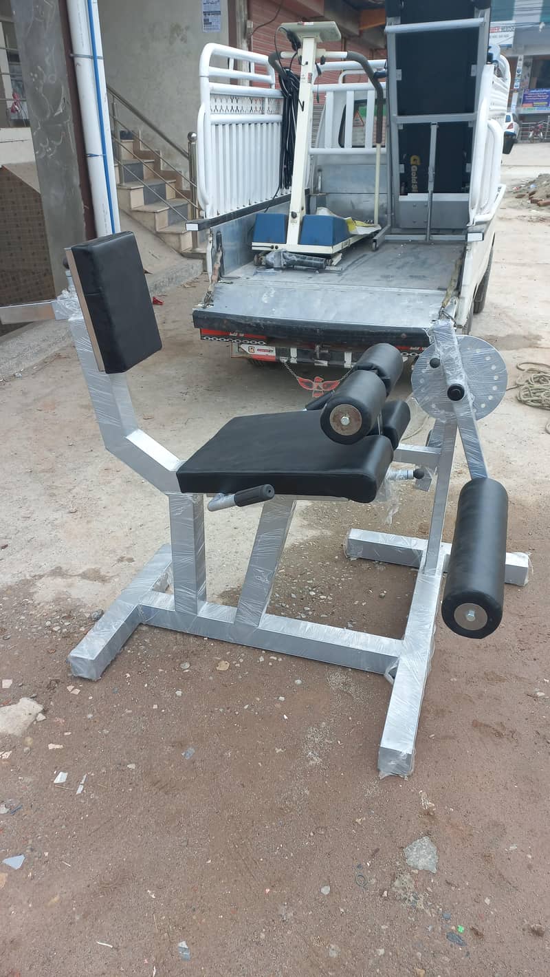 leg curler curl machine hyper extension bench ab coaster crunches gym 5