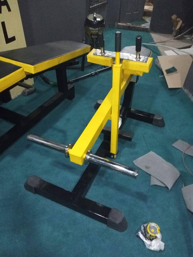leg curler curl machine hyper extension bench ab coaster crunches gym 10