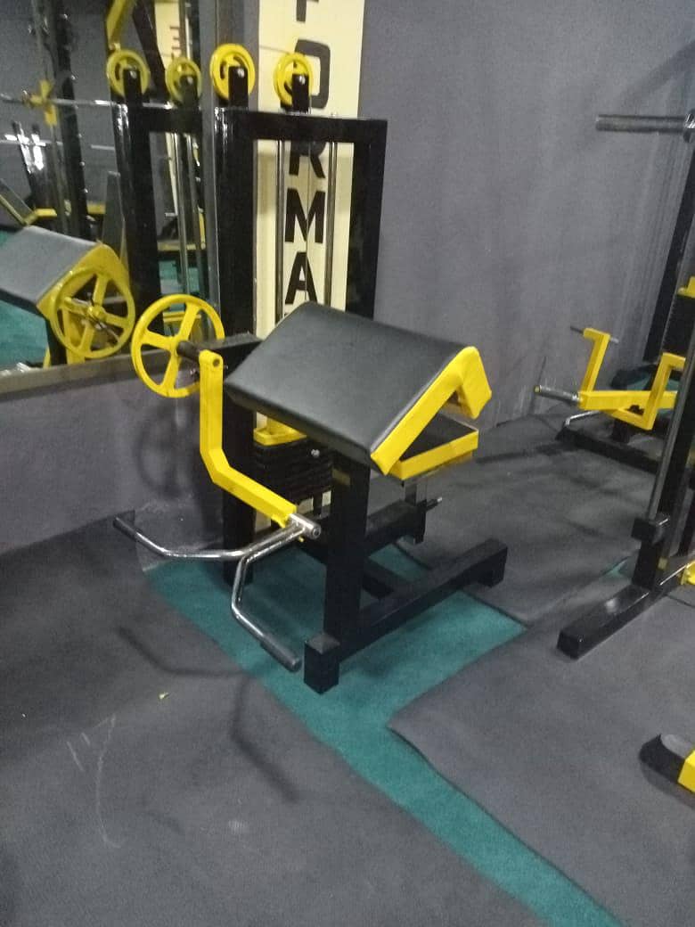leg curler curl machine hyper extension bench ab coaster crunches gym 11