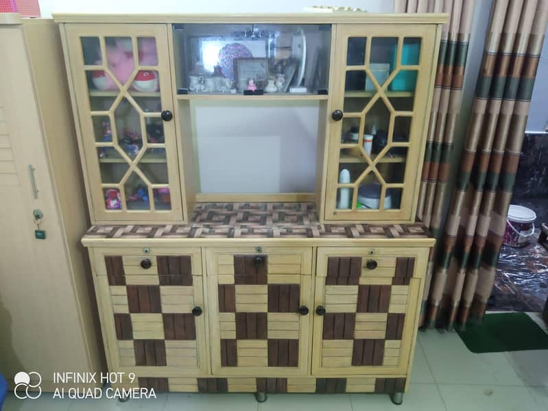 side board and one single door cupboard and one mirror console table 0