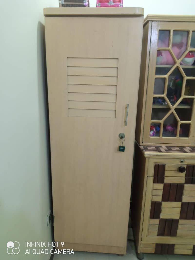 side board and one single door cupboard and one mirror console table 1