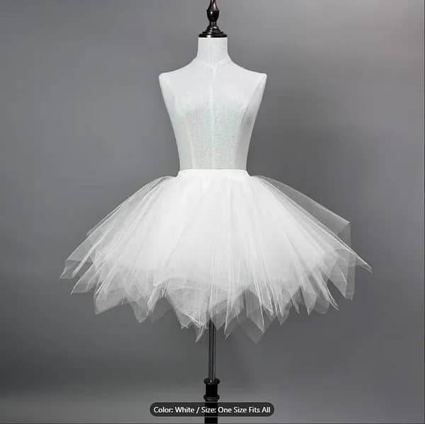 Unstitched CanCan Hard Net Fabric in White for Under Skirts, Lehngas, Bridal Dresses, DIY Wedding Gowns, Corsets, Veils, and Crafts - Flexible Polyester Boning, Washable and Durable