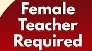 Female Teacher Required For Academy