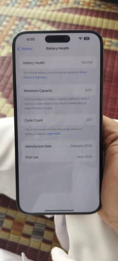 iPhone 15 pro max LLA Model