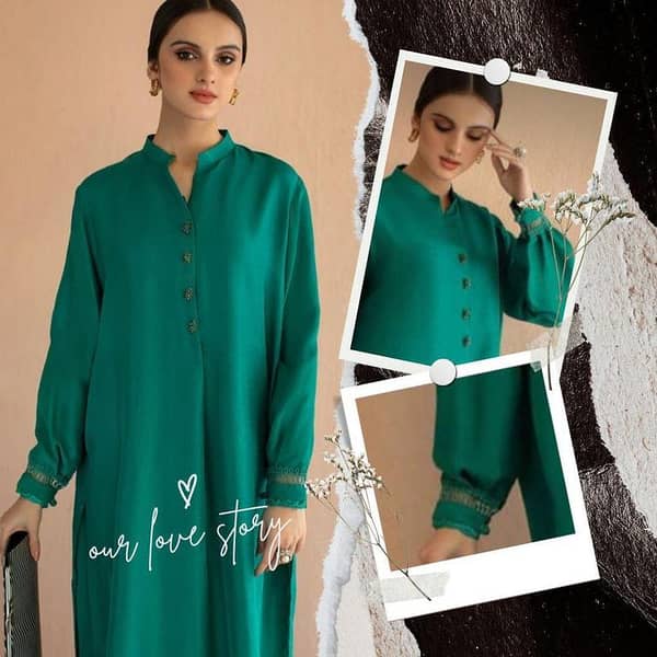 2pc un Stitched Solid CO-ORD Dresses for Women and Girls in All Sizes and 6 Colors