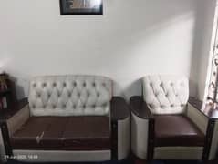 6 Seater Sofa Set (Rexine) for Sale