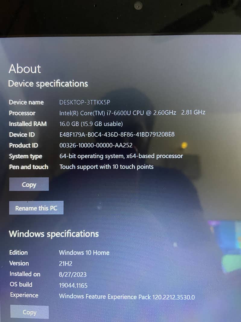 Laptop core i7 6th generatio PC computer desktop machine Desktop touch 2