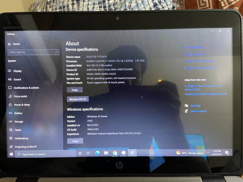 Laptop core i7 6th generatio PC computer desktop machine Desktop touch 12