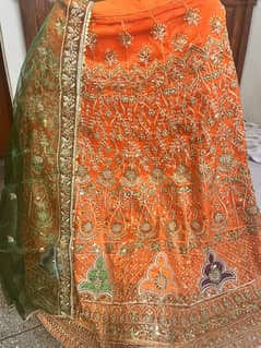 Lahnga dupta with soudi jamawar kurti for sale