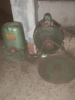 Motor with donkey pump