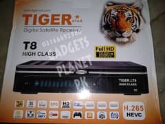Tiger TS High Class digital dish receiver with 2 antennas & 4 LMBs