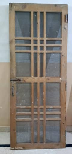 Wood Net Jali Door for mosquitoes