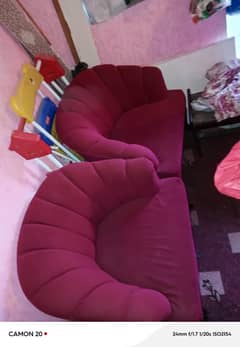 Mahroon room chairs almost new