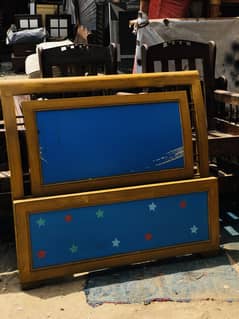 used bed 4/6 size condition good without mattress