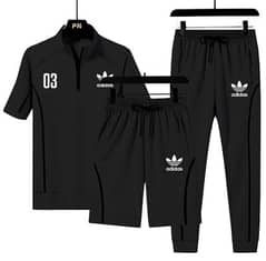 PACK OF 3 Adi TRACKSUIT FOR MEN BLACK