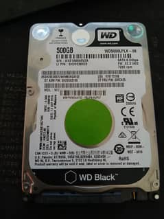 WD Black 500gb fresh hard drive