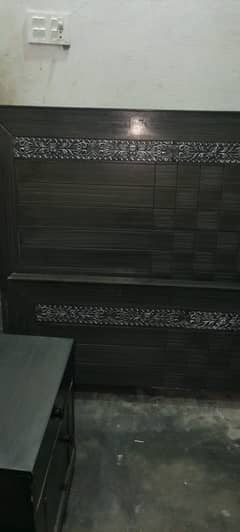 New condition bed few month use with dressing table
