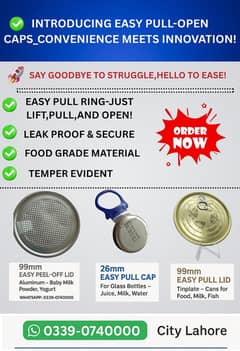 easy pull lids-smart and secure packaging solution