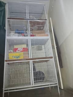 Bird Cage with 8 Compartments
