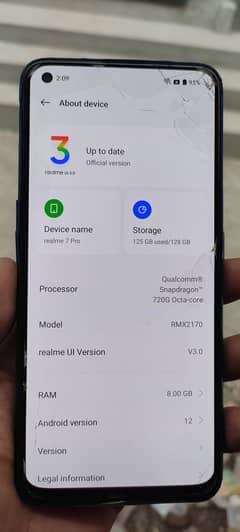 Realme 7 pro 8/128gb lush condition sale
