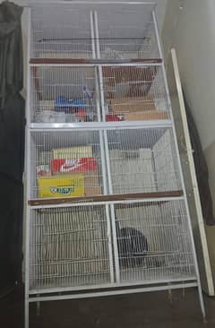 Bird Cage with 8 Compartments