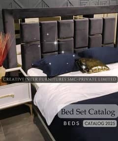 Double Bed King Size SIngle Full Size Queen Bedroom Cushion Wooden