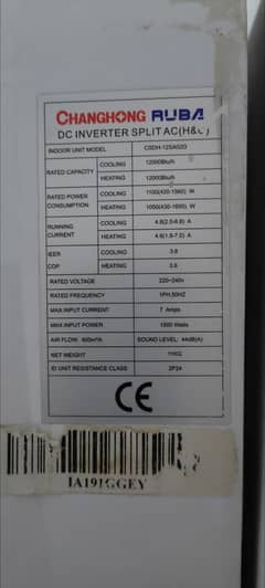 CHANGHONG RUBA DC Inverter