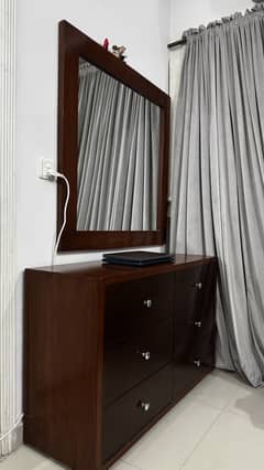 KING BED and DRESSING + SIDE TABLE