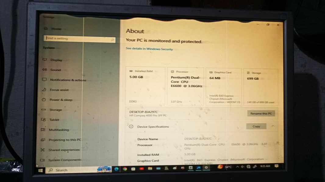 HP pantium R DUAL core 3.06 and 3.07ghz processor 0