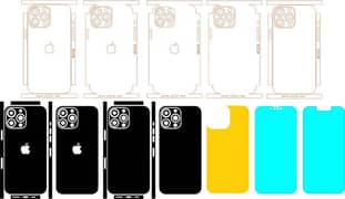 Mobile skin Cutting files CDR | mobile skin software