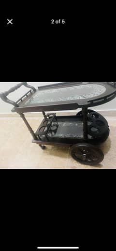 Wooden trolley