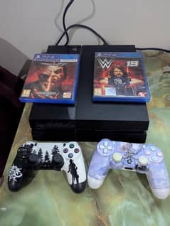 playstation 4 + 2 wireless controller + 2 Game disc's