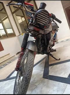 Metro ,2011 model  turned into cafe racer