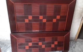 Wood single bed