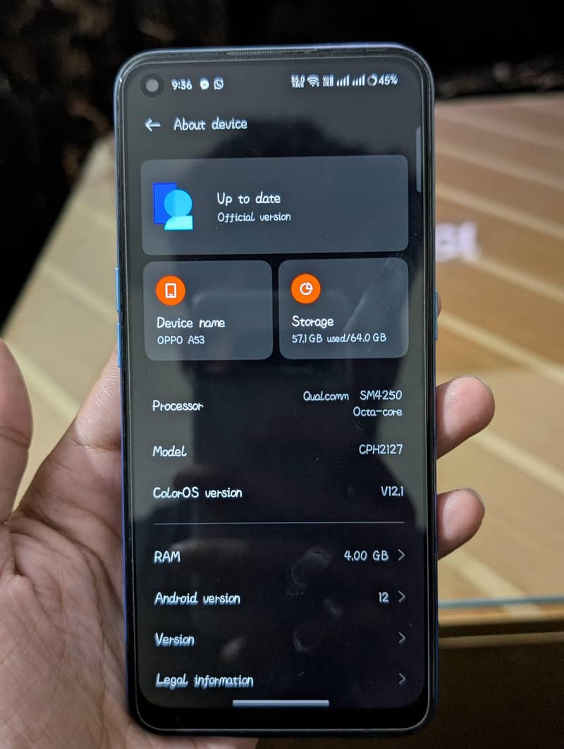 oppo a53 with box 4/64 with box  exchange  possible 1