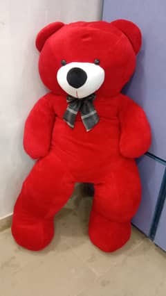 6 fit teddy bear  in red colour