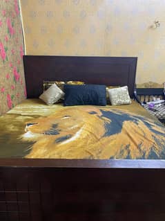 brown bed